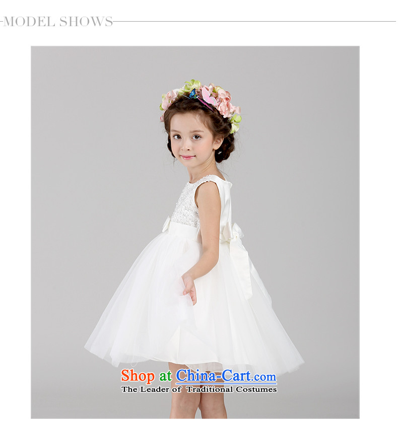 2015 New Flower Girls Princess dress skirt sleeveless small girls bon bon will white 140 pictures, prices, brand platters! The elections are supplied in the national character of distribution, so action, buy now enjoy more preferential! As soon as possible.