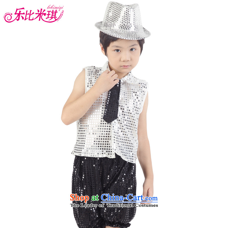America than M Leung Christmas day children costumes dance jazz dance dance piece on early childhood services skirt to boys and girls show service kit male blue white trousers 160 Lok Kei (LEBIMIQI than m) , , , shopping on the Internet
