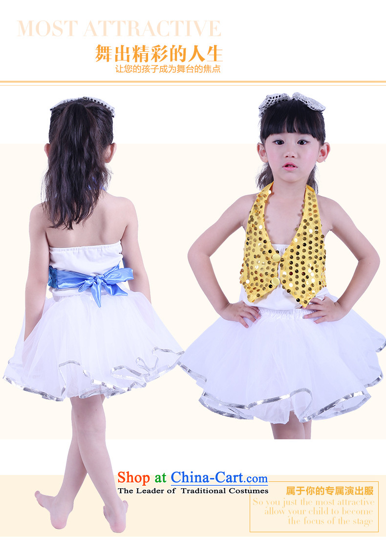 New Year's children will girls three piece theatrical performances clothing child care modern dance on film costumes yellow 130 pictures, prices, brand platters! The elections are supplied in the national character of distribution, so action, buy now enjoy more preferential! As soon as possible.