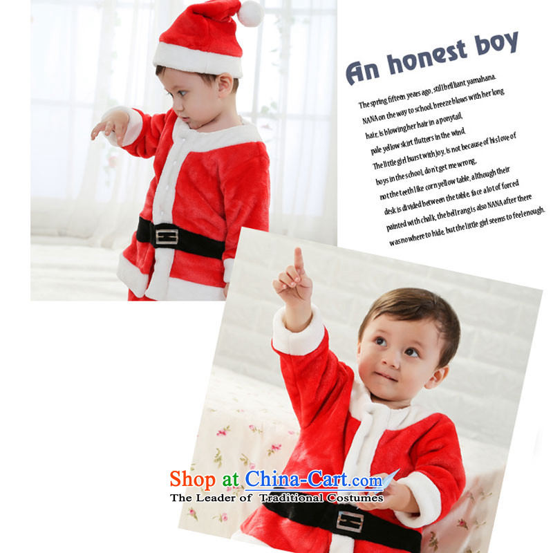 Children Christmas New Year Loveâ boys and girls Christmas skirt baby Christmas performances services infant-yi Christmas Package men 95cm suitable for aged 2-3, leather case package has been pressed shopping on the Internet