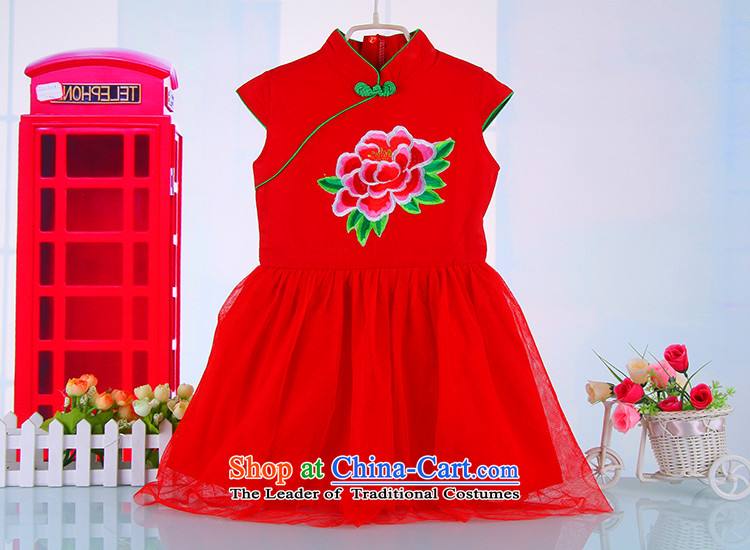 2015 China wind girls qipao BABY CHILDREN Tang dynasty princess cotton yarn skirt guzheng performances dress spring and summer 4685th rose 110 pictures, prices, brand platters! The elections are supplied in the national character of distribution, so action, buy now enjoy more preferential! As soon as possible.