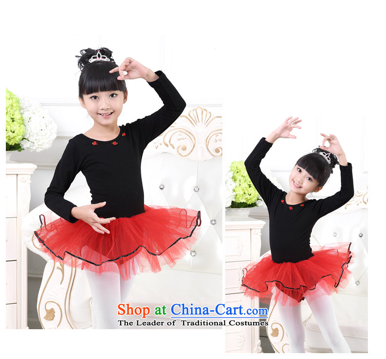 Children Dance Services Girls fall long-sleeved costumes ballet skirt singing performances of pure cotton winter exercise clothing black 120 pictures, prices, brand platters! The elections are supplied in the national character of distribution, so action, buy now enjoy more preferential! As soon as possible.