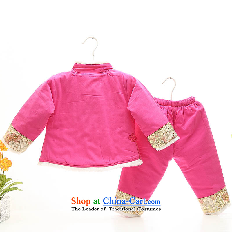2015 new women's baby girl children in Tang Dynasty Tang dynasty winter coat infant age grasp new year week whooping serving aged 1-2-3 in the picture dress red 100, and fish fox shopping on the Internet has been pressed.