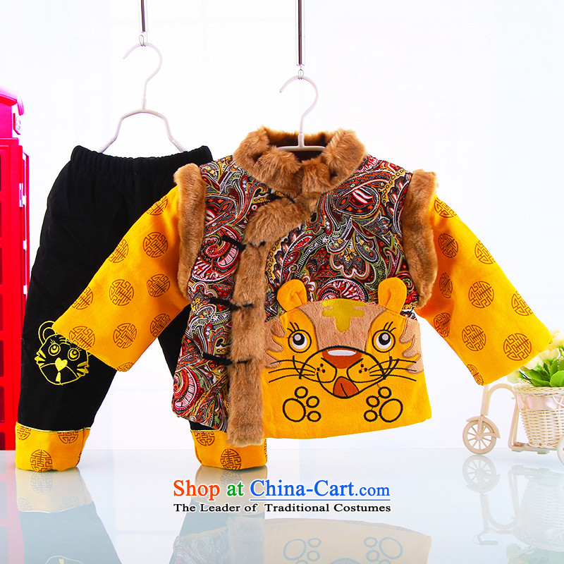 Thick cotton infant to spend the winter clothing new baby Tang Dynasty to boys and girls for winter New Year Children sets red 110, small and Dodo xiaotuduoduo) , , , shopping on the Internet