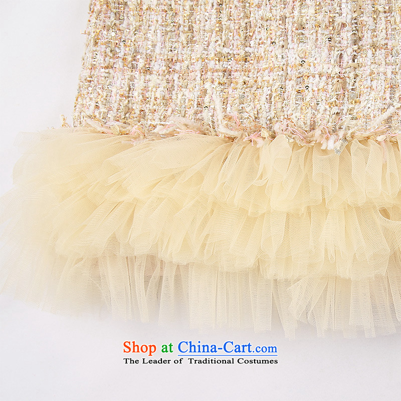 Love of Ko Yo Girl 2015 new dress will children dance skirt princess skirt Flower Girls bon bon skirt champagne color 160 love of Ko Yo (I natural angel shopping on the Internet has been pressed.
