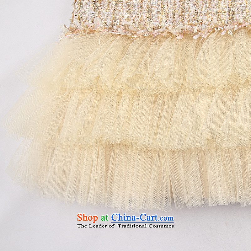 Love of Ko Yo Girl New 2015 princess skirt cake skirt children performances skirt dress dress champagne color 160 love of Ko Yo (I natural angel shopping on the Internet has been pressed.
