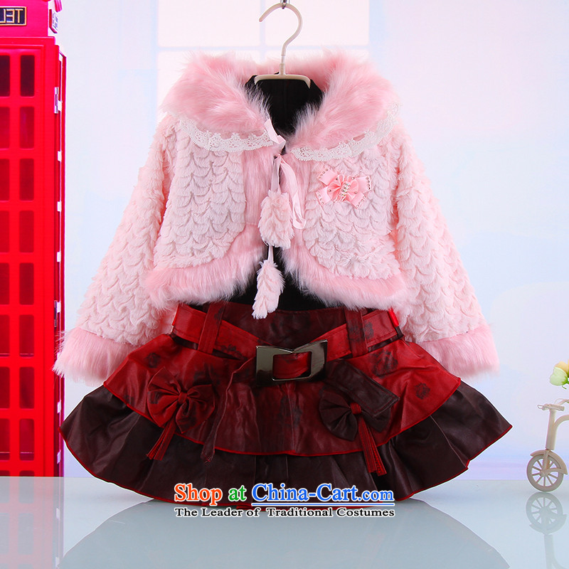 Autumn and Winter, female babies outdoor kit skirt warm thick 2-3-4-5-6 years two kits and the new girls princess skirt white 120 Bunnies Dodo xiaotuduoduo) , , , shopping on the Internet