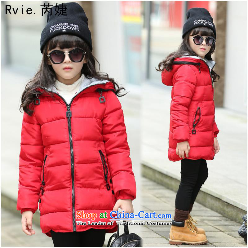 Explosions of children's wear winter) thick cotton zipper girls' Korean version of CUHK in the thick of the girl child , Code Red cotton 160 and involved (rvie.) , , , shopping on the Internet
