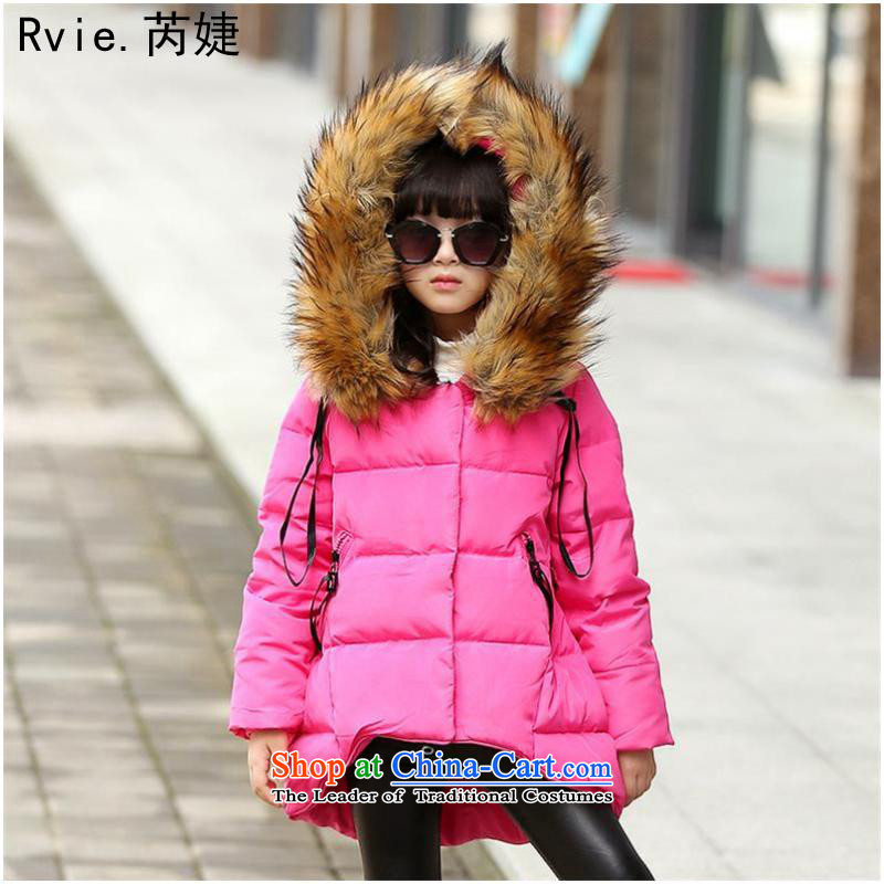 The Korean version?of the new winter 2015 children's wear, zipper dovetail Nagymaros For Girls Boys thick jacket coat cuhk red?130cm