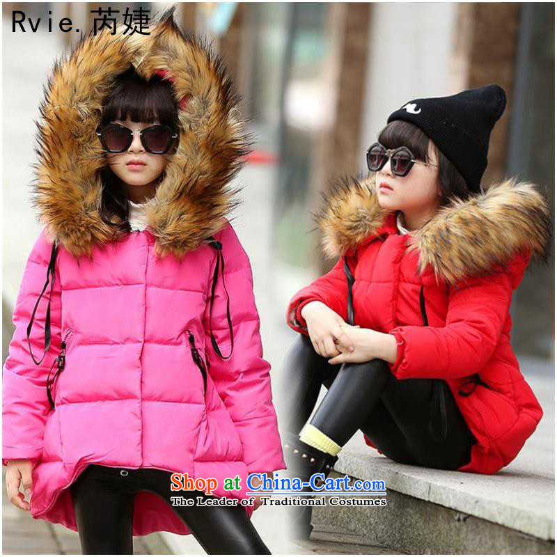 The Korean version of the new winter 2015 children's wear, zipper dovetail Nagymaros For Girls Boys thick jacket coat cuhk red 130cm, Lok (leyier under) , , , shopping on the Internet