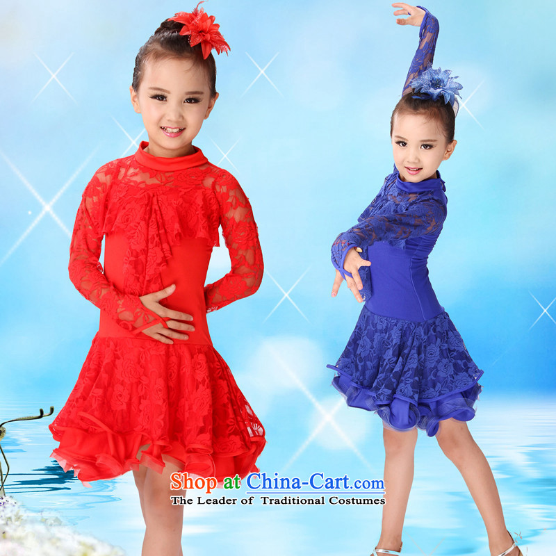 The new child will girls dancing to Latin dance performances in children's clothing serving Latin dance skirt of autumn and winter Blue 160cm photo, prices, brand platters! The elections are supplied in the national character of distribution, so action, buy now enjoy more preferential! As soon as possible.