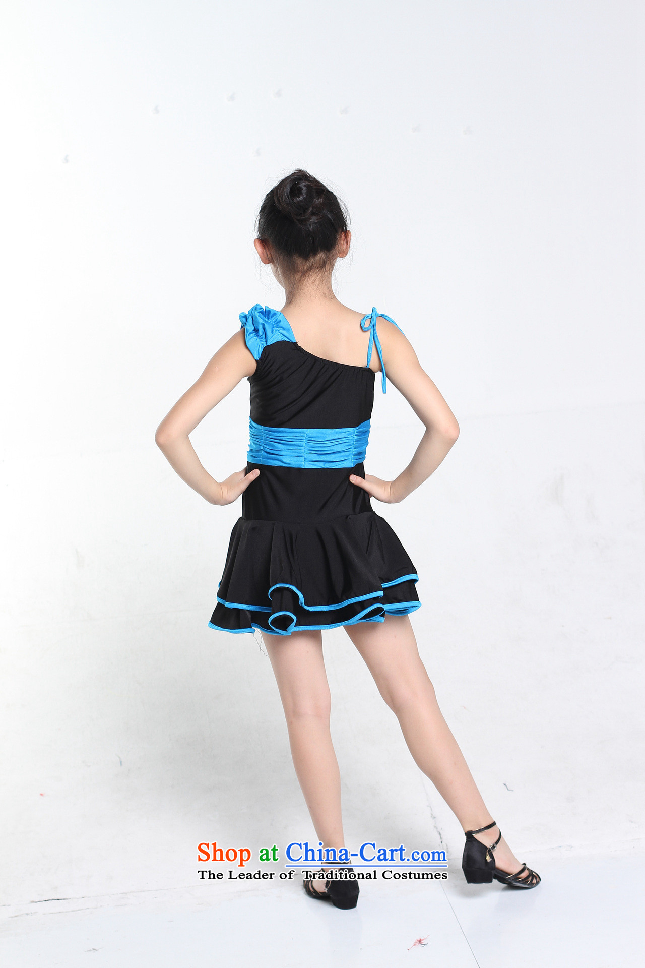 The factory outlets children Latin dance wearing girls practice suits Standard Dance Shao Er Pure Cotton Stretch Dress Blue 130cm practitioners picture, prices, brand platters! The elections are supplied in the national character of distribution, so action, buy now enjoy more preferential! As soon as possible.