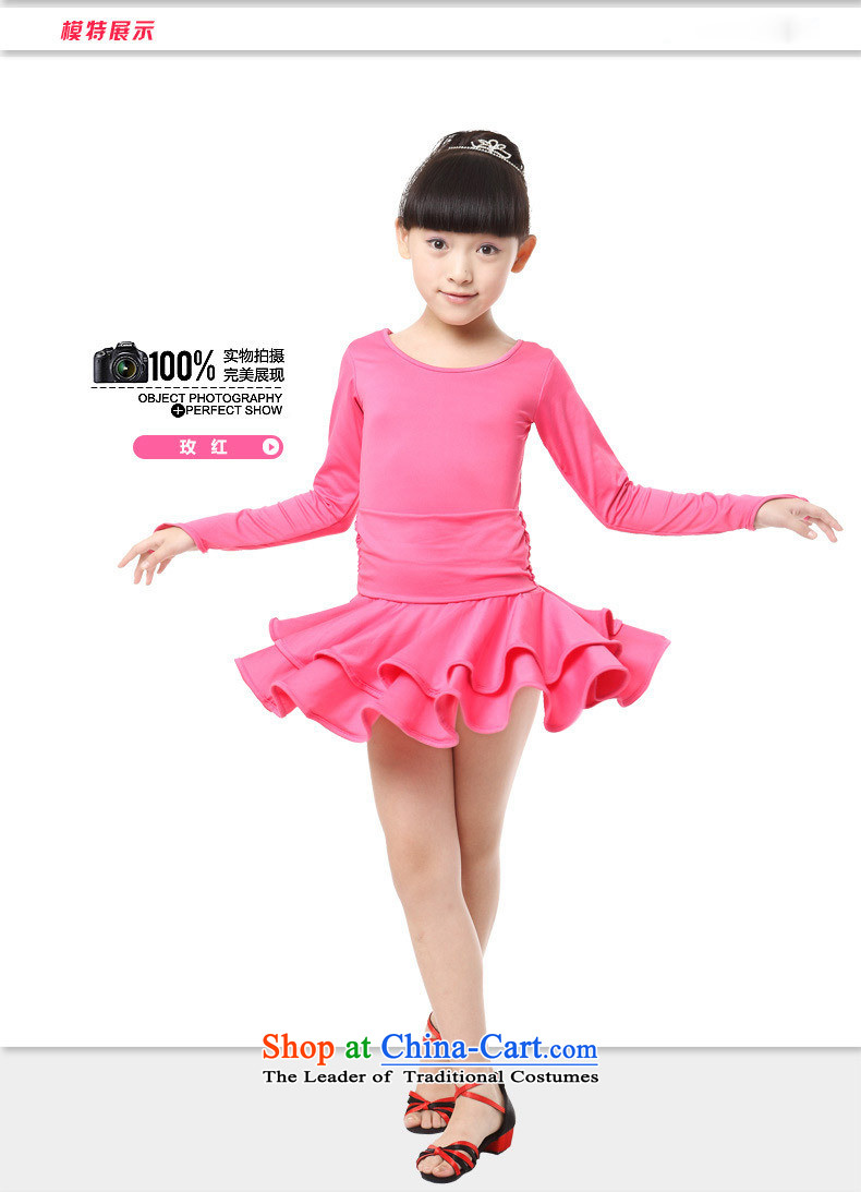 Children Dance services girls Latin dance exercise clothing autumn and winter Latin dancing ballet dance services of long-sleeved red 160 pictures, prices, brand platters! The elections are supplied in the national character of distribution, so action, buy now enjoy more preferential! As soon as possible.