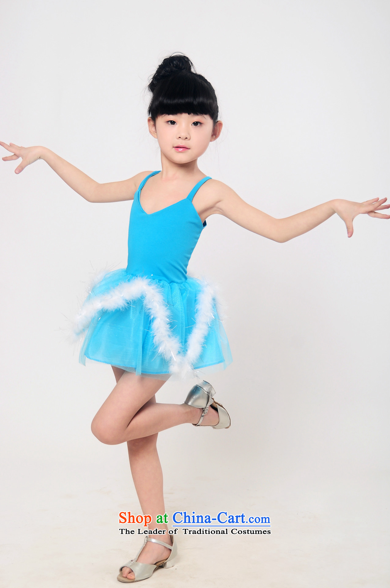 Latin dance clothing children girls will children Latin dance exercise clothing early childhood performances skirt services wholesale light blue 140cm photo, prices, brand platters! The elections are supplied in the national character of distribution, so action, buy now enjoy more preferential! As soon as possible.