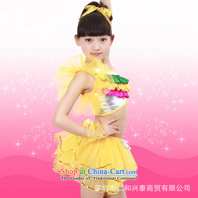 61. Children costumes new girls on chip dance skirt Latin dance skirt dress child care services dance performances Yellow 110cm, pictures, prices, brand platters! The elections are supplied in the national character of distribution, so action, buy now enjoy more preferential! As soon as possible.