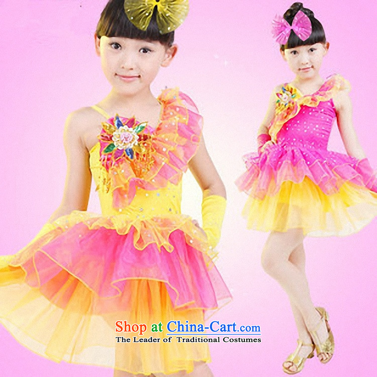 61. Children bon bon skirt girls show services on the Latin dance competition on-chip performance apparel Christmas Princess skirt Yellow 110cm, pictures, prices, brand platters! The elections are supplied in the national character of distribution, so action, buy now enjoy more preferential! As soon as possible.
