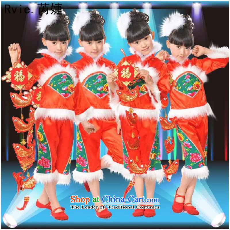 Children Christmas performances early childhood services clothing macrame national children's day serving yangko will women 110cm,