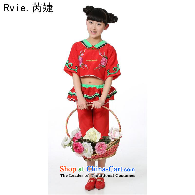 The new summer children folk dance performances by red yangko girl child care services handkerchief dance drum will closely involved (red 120cm, rvie.) , , , shopping on the Internet