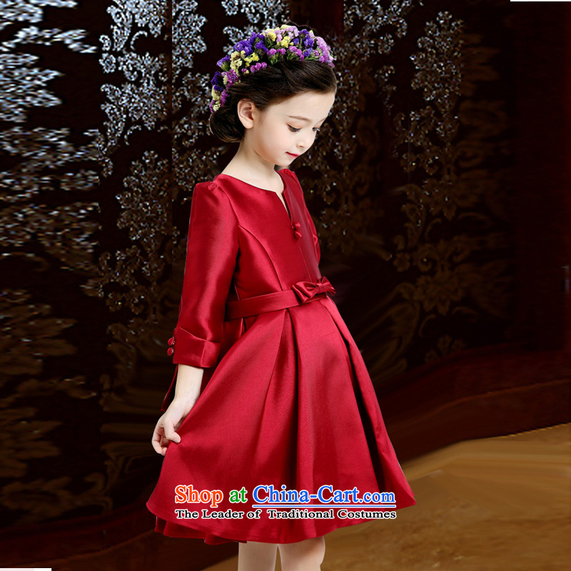 Each girl children dresses Ngai will princess skirt dress skirts children dance serving girls wine red 150, per-ngai (joli) , , , shopping on the Internet
