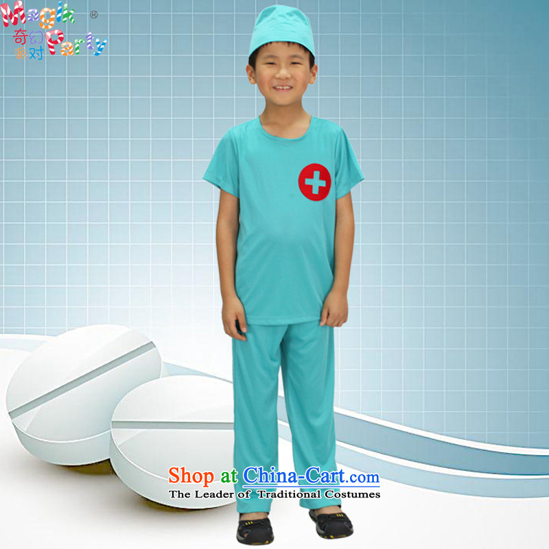 Fantasy to primary schools for boys and girls costumes masquerade role play fashion apparel birthday boy wearing boy doctor medical services , a code 145cm11-12 party (magikparty) , , , shopping on the Internet
