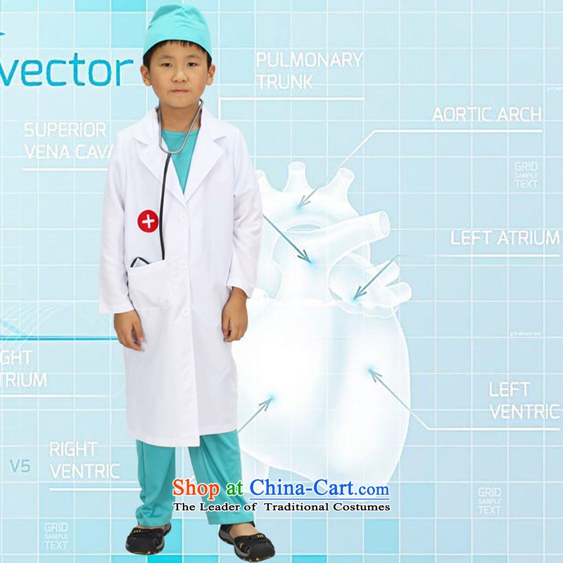 Fantasy to primary schools for boys and girls costumes masquerade role play fashion apparel birthday boy wearing boy doctor medical services , a code 145cm11-12 party (magikparty) , , , shopping on the Internet