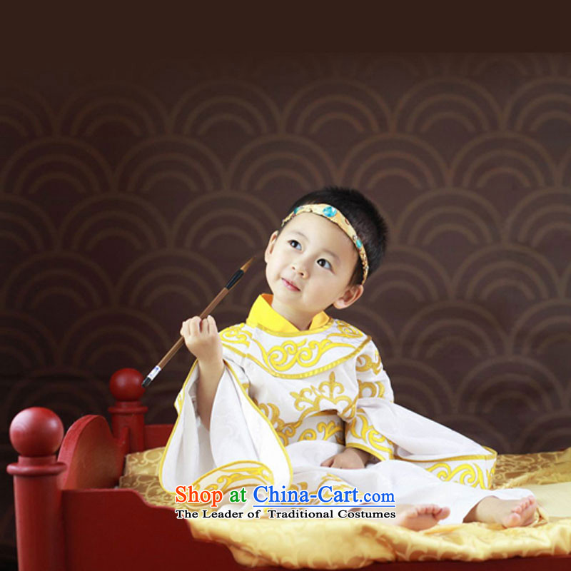 Children 61 Photography Show Services costume Shao Er costume Shu Tong Fung pointed out that as the service performance package stage performances dress Yellow 120cm
