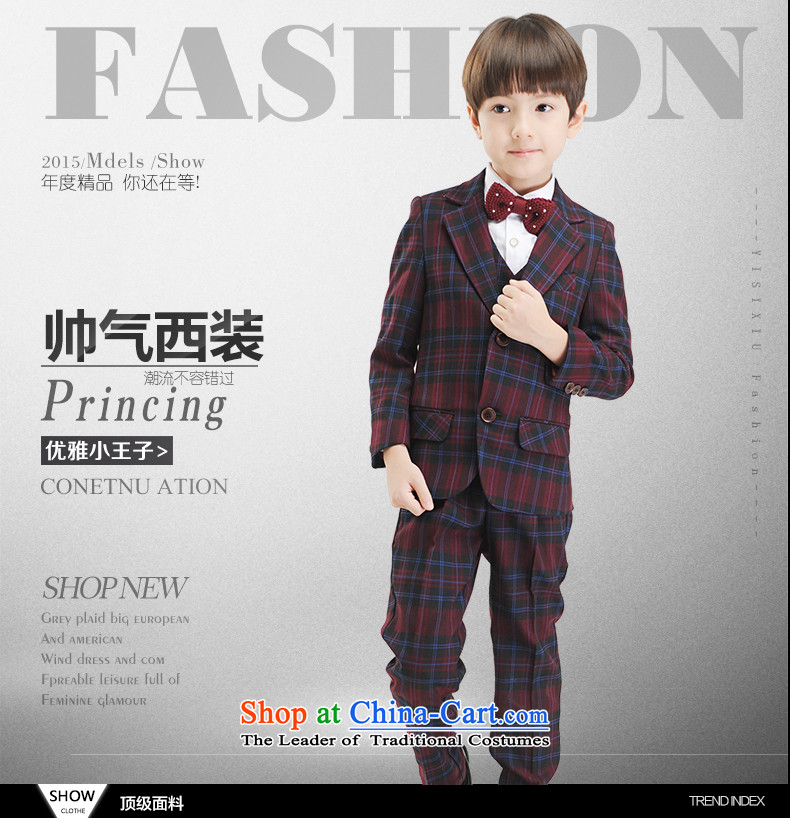 Miss Cyd autumn and winter league of new small boy suit kit children performances suits Flower Girls dress suit coats Y054 boys red grille five Kit 160 pictures, prices, brand platters! The elections are supplied in the national character of distribution, so action, buy now enjoy more preferential! As soon as possible.