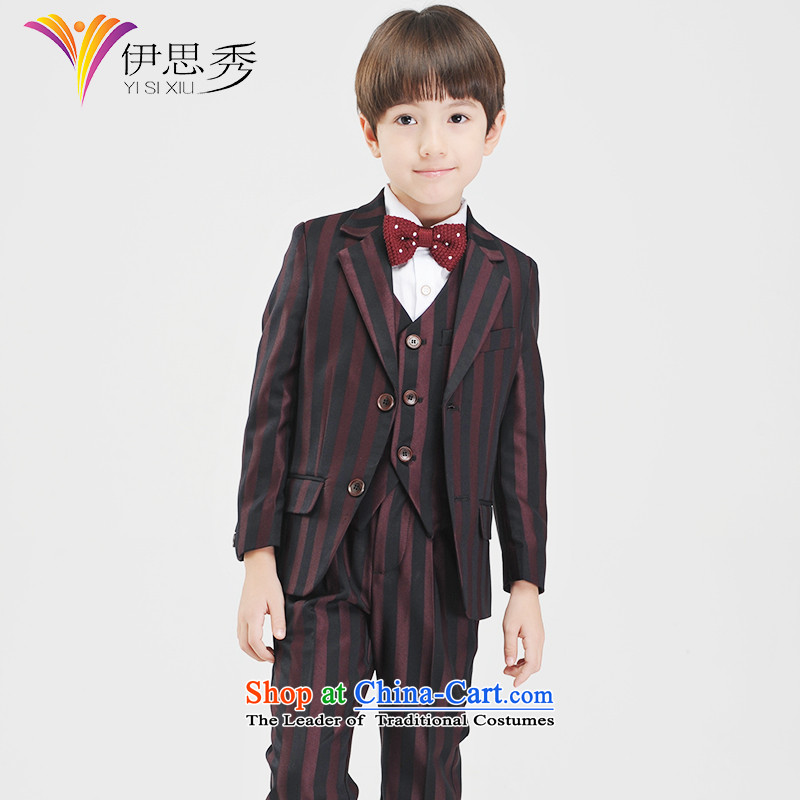 The league-soo new flower girl children Suits Small business suit of boys streaks suits 2015 autumn and winter Y051 BOLD STRIPES 5 thick piece of 160 Cisco-soo (yisixiu) , , , shopping on the Internet