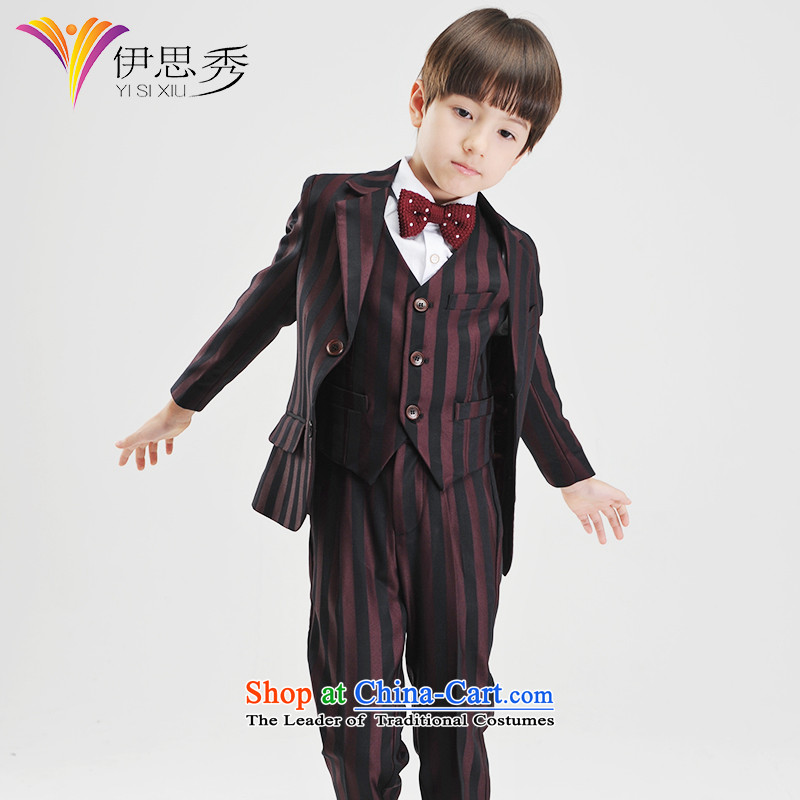 The league-soo new flower girl children Suits Small business suit of boys streaks suits 2015 autumn and winter Y051 BOLD STRIPES 5 thick piece of 160 Cisco-soo (yisixiu) , , , shopping on the Internet