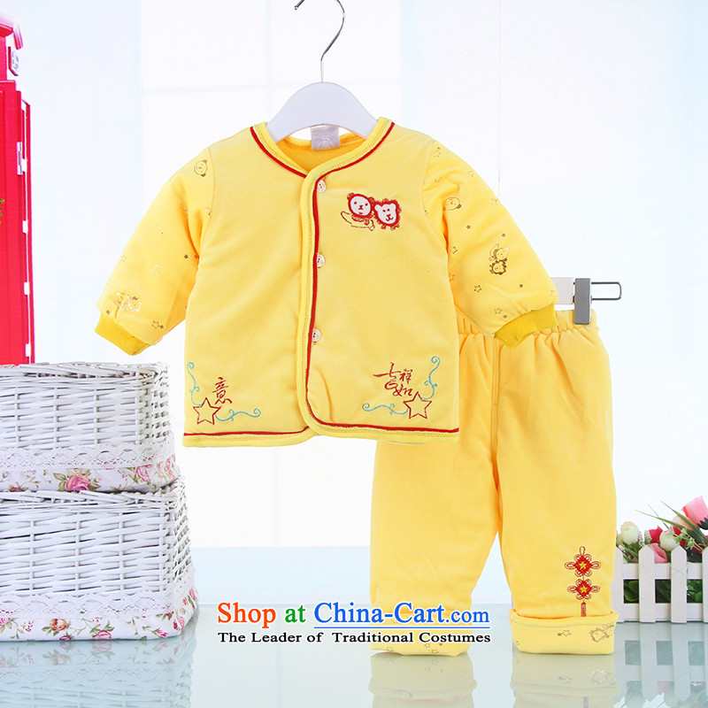 The new baby winter clothes men Out & About Set leisure tours of the Tang dynasty baby Tang dynasty baby two Kit Yellow 73cm, Bunnies Dodo xiaotuduoduo) , , , shopping on the Internet