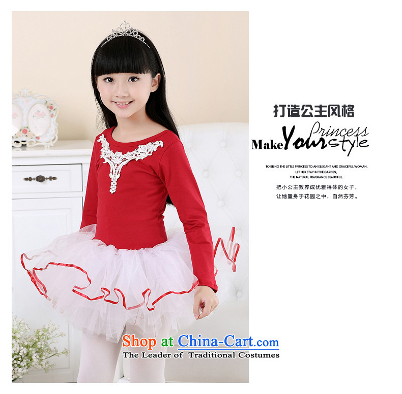 America than M Leung Children Dance serving girls long-sleeved exercise clothing of autumn and winter ballet skirt will pure cotton dance shows red 140 pictures, service price, brand platters! The elections are supplied in the national character of distribution, so action, buy now enjoy more preferential! As soon as possible.