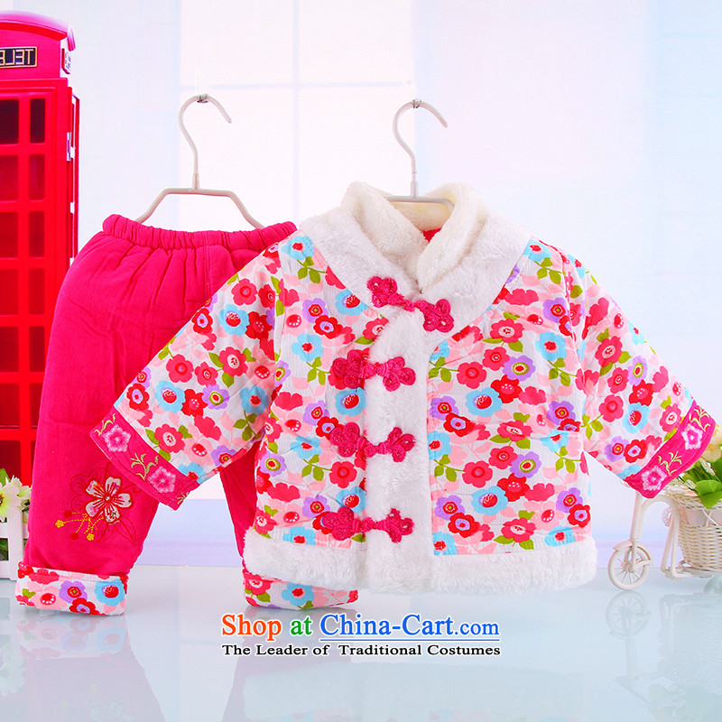 The girl child with your baby get age Tang load for winter coat female babies New Year with winter clothing in the outgoing red 100 Bunnies Dodo xiaotuduoduo) , , , shopping on the Internet