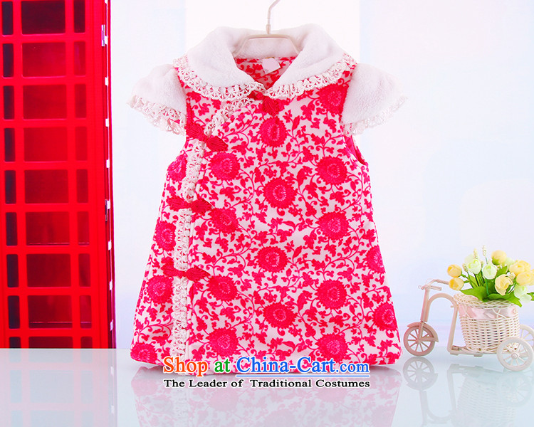 The autumn and winter new baby Tang Gown cheongsam dress 1-2-3-and-a-half female children's wear retro porcelain princess skirt guzheng birthday celebration concert dress clothes rose 80 cm photo, prices, brand platters! The elections are supplied in the national character of distribution, so action, buy now enjoy more preferential! As soon as possible.