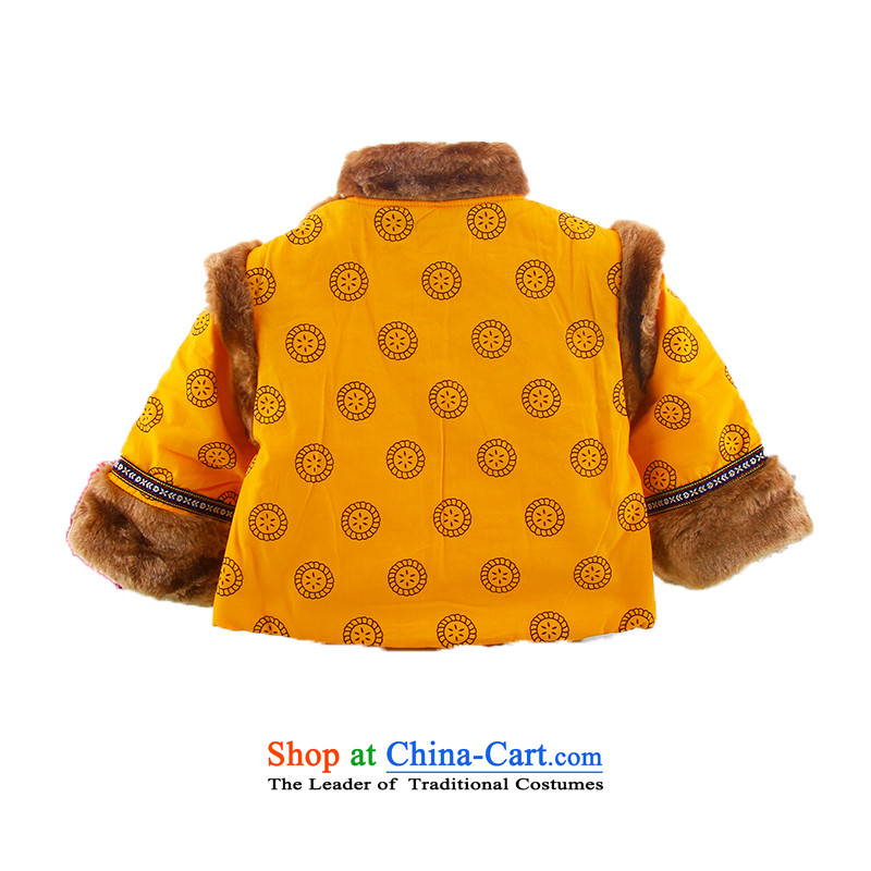 The autumn and winter new child Tang dynasty ãþòâ winter boy out serving thick cotton coat 1-2-3-4 age half-thick winter baby Load New Year Kit red 100cm, Bunnies Dodo xiaotuduoduo) , , , shopping on the Internet