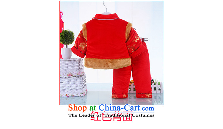 Tang Dynasty baby thick crystal lint-free 3-piece set Tang Dynasty Infant Garment male baby autumn and winter coat robe kit three red 80 pictures, prices, brand platters! The elections are supplied in the national character of distribution, so action, buy now enjoy more preferential! As soon as possible.