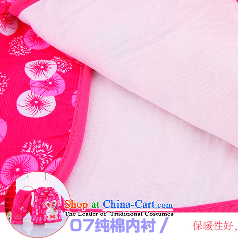 Infant Winter Package Your Baby clothing away warm clothing newborn girls clip cotton winter clothing 0-1-2 age-old baby Tang dynasty full moon dress gifts red 80cm, Bunnies Dodo xiaotuduoduo) , , , shopping on the Internet