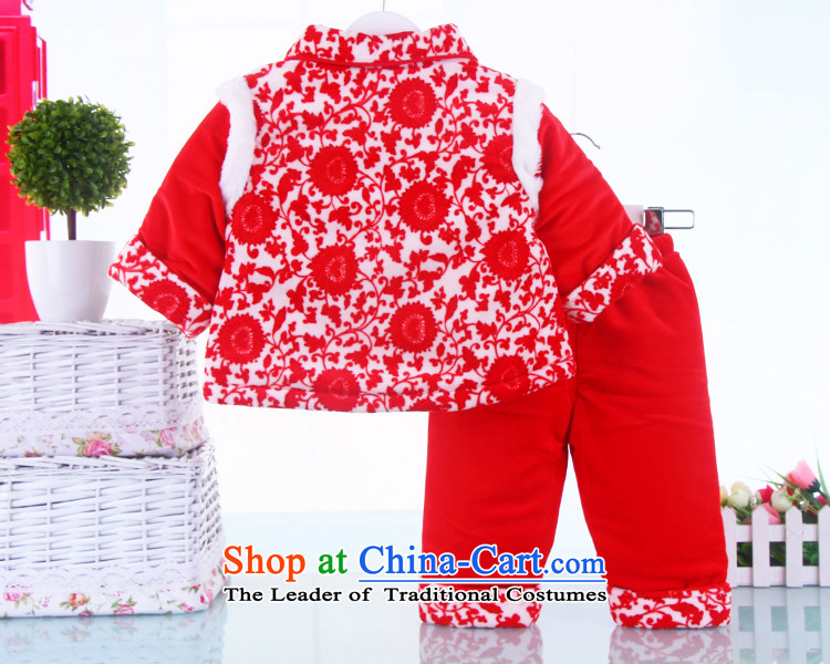 The baby girl infants and toddlers Tang dynasty out of service for winter and infant children classics with thick cotton year kit will be red dress 90cm66(66) picture, prices, brand platters! The elections are supplied in the national character of distribution, so action, buy now enjoy more preferential! As soon as possible.