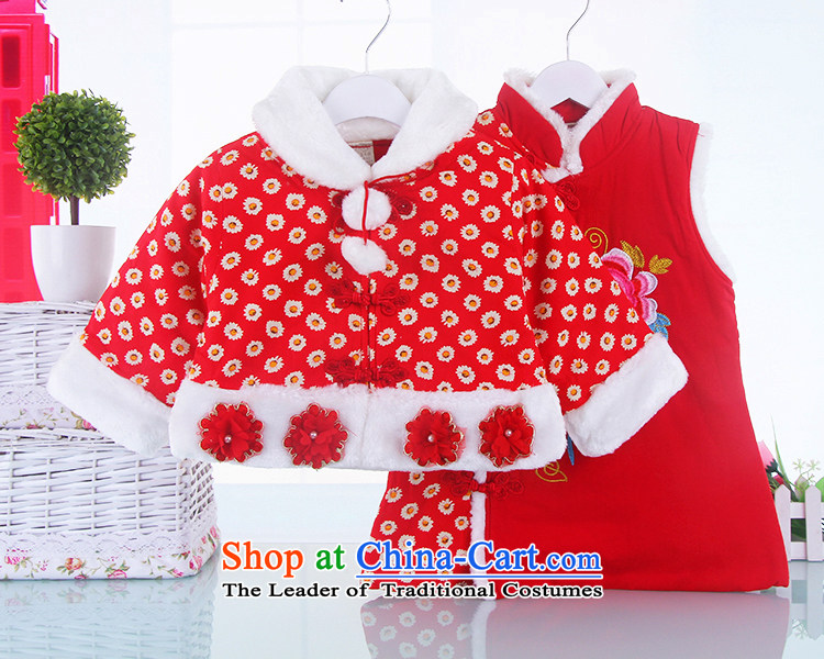 Infant Garment red cotton infant baby Tang Dynasty Package thick winter clothing new year-old baby dresses Tang dynasty package of services rose 110 pictures, prices, brand platters! The elections are supplied in the national character of distribution, so action, buy now enjoy more preferential! As soon as possible.