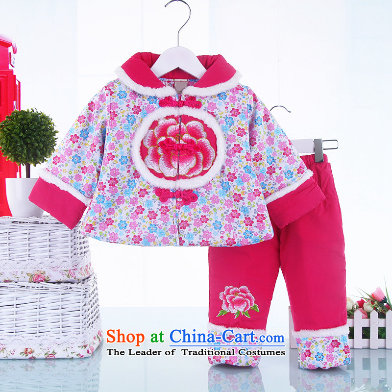 2015 New Child Winter Package 1-2-3-4-5-year-old boy at the new year with male Tang dynasty baby dress folder cotton robe of children's wear thick red 110, a point and shopping on the Internet has been pressed.