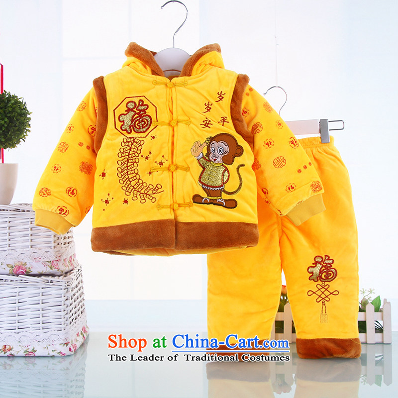 The new age of packaged services and new year babies robe, a 3-in Tang Dynasty thick infant Tang dynasty cartoon out of service and point red 90(90), shopping on the Internet has been pressed.