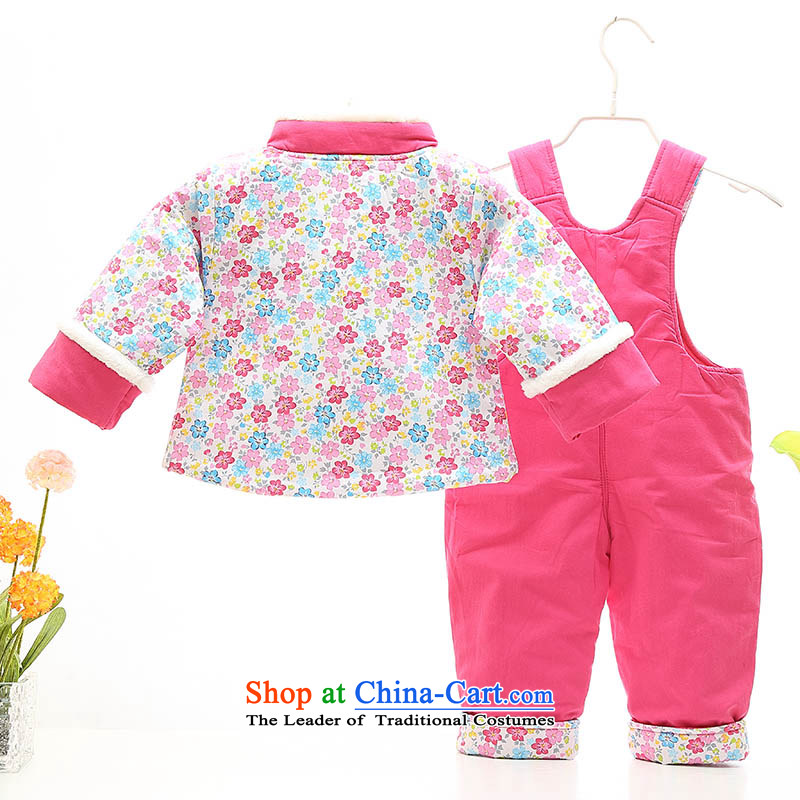The baby girl winter clothing Tang dynasty 0-1-2-3-year-old girl Tang dynasty jumpsuits kit infant age out service happy to take pictures of children's wear red 100 photographic and fish fox shopping on the Internet has been pressed.