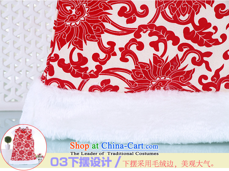 The baby girl with Tang Tang Gown of winter clothing and infant children and of children's wear clothing to celebrate the new year with CHINESE CHEONGSAM blue 120(120) thick photo, prices, brand platters! The elections are supplied in the national character of distribution, so action, buy now enjoy more preferential! As soon as possible.