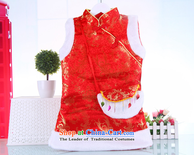 Tang Dynasty children winter New Year dress winter baby girl infants Tang dynasty ãþòâ cotton coat Lamb Wool Velvet cheongsam red 120(120) age picture, prices, brand platters! The elections are supplied in the national character of distribution, so action, buy now enjoy more preferential! As soon as possible.