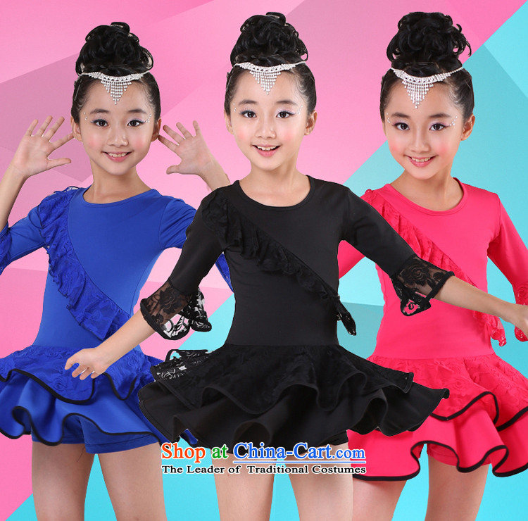 Children Dance services girls of autumn and winter long-sleeved Latin dance wearing long-sleeved Latin dance early childhood exercise clothing will black 160 pictures, prices, brand platters! The elections are supplied in the national character of distribution, so action, buy now enjoy more preferential! As soon as possible.