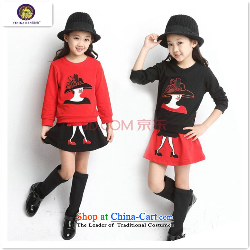 Children's wear girls spring and autumn Kit 2015 child baby princess Skirts 2 piece girls skirts will show a red thick winter, serving 150 yard recommendations Beverly Yan 140cm, height , , , shopping on the Internet