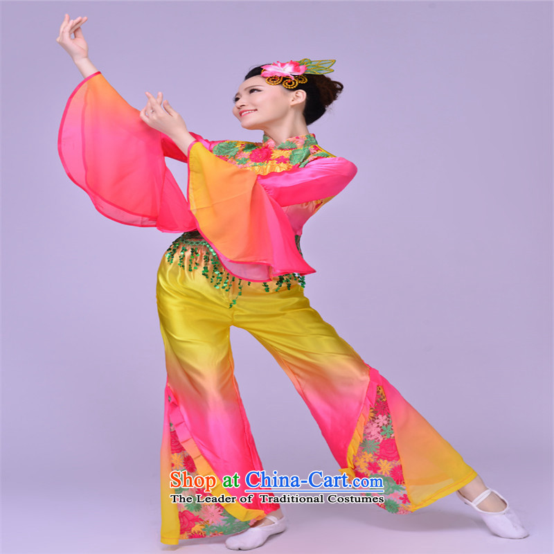 New yangko dance performances to women's national costumes theatrical performances waist encouraging fan dance wearing apparel B XXL, yangko crown monkey , , , shopping on the Internet
