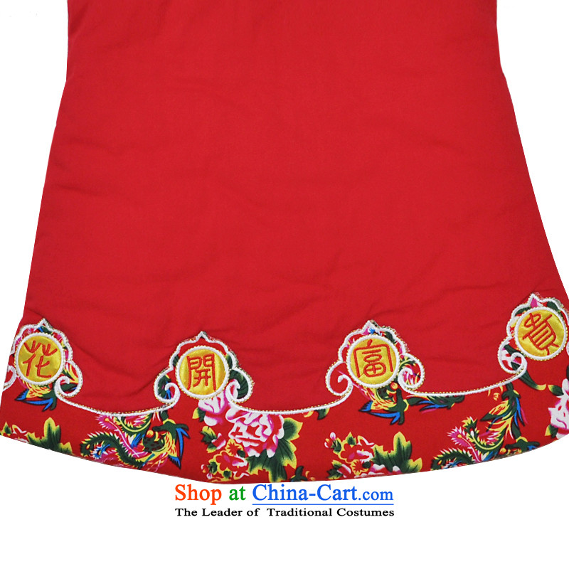 Natural children childhood qipao girls autumn and winter cheongsam dress folder Tang Dynasty Show cotton robe with chinese red petticoat 100 natural childhood shopping on the Internet has been pressed.