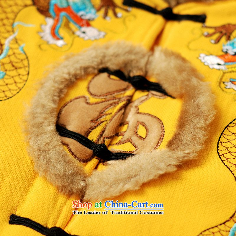Child Lok Wei winter clothing new boys Double Dragon pattern New Year's rompers Tang dynasty children China wind Chinese baby Kit Yellow 110 recommendations 1-4 years standing 95-105, child Lok Wei (tonglehui) , , , shopping on the Internet