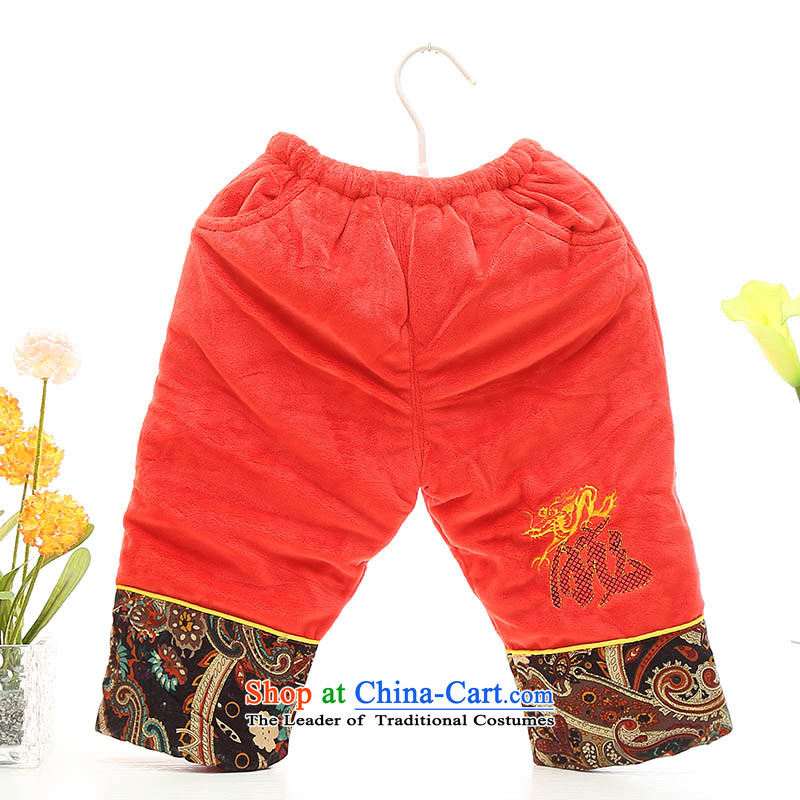 The new baby boy Tang dynasty winter cotton infant winter jackets with children under one year old birthday services out service 0-1-2-3 velvet age 80 red fox stealing meat , , , shopping on the Internet