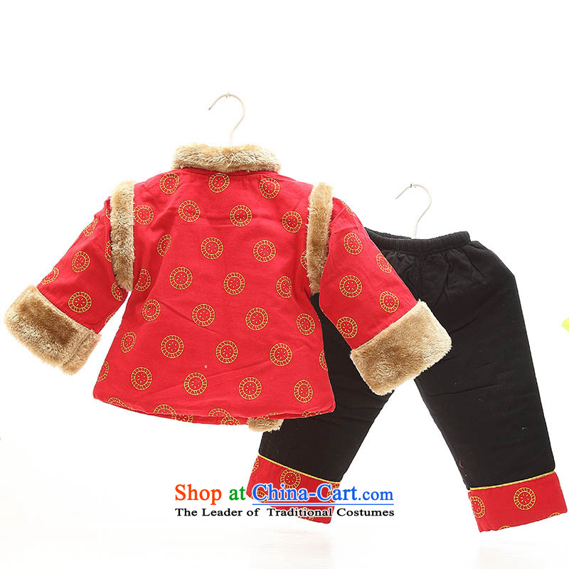 Tang Dynasty children's apparel boy winter clothing thick female babies kit robe new year celebration for infant and child services 6-8-10 ãþòâ months months 0.48 80 red fox stealing meat , , , shopping on the Internet